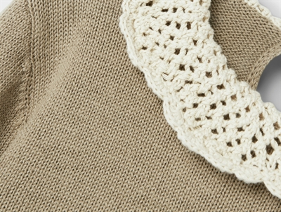 Lil Atelier chinchilla strikbluse