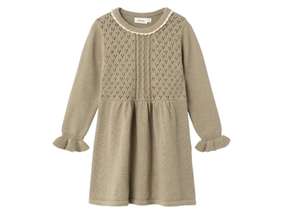 Lil Atelier chinchilla strik kjole