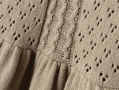 Lil Atelier chinchilla strik kjole