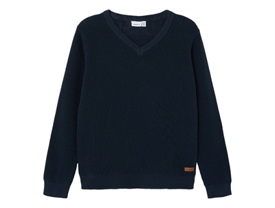 Name It dark sapphire strikbluse