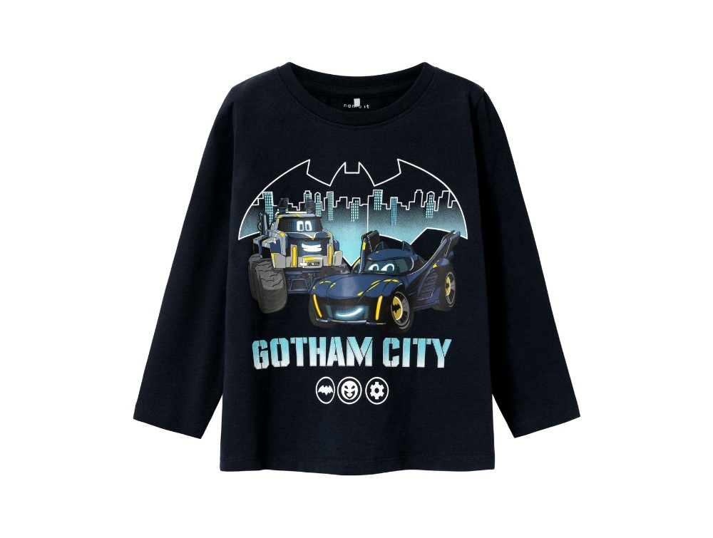 Name It Dark Sapphire Batwheels T-shirt - Str. 2y 92cm