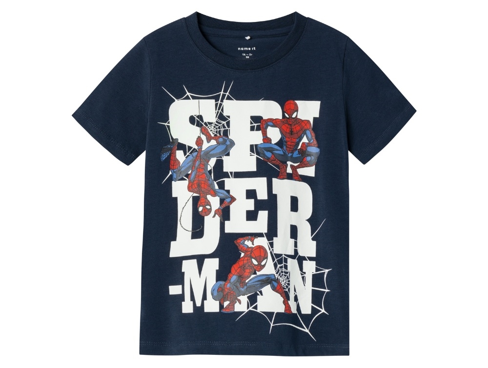 Name It Dark Sapphire Spiderman T-shirt - Str. 2y 92cm