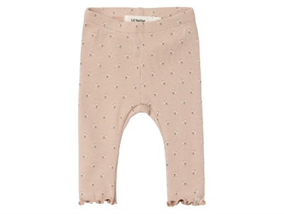 Lil Atelier rose dust blomstret legging