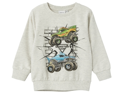 Name It light grey melange Monster Jam sweatshirt