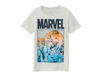 Name It light grey melange Marvel t-shirt