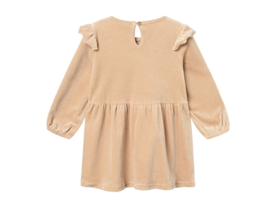 Lil Atelier nougat velour kjole