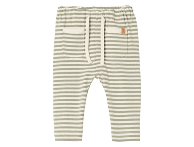 Lil Atelier moss grey stribede bukser