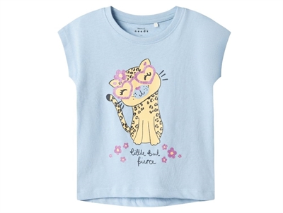 Name It chambray blue little but fierce top