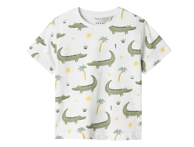 Name It bright white crocodiles t-shirt