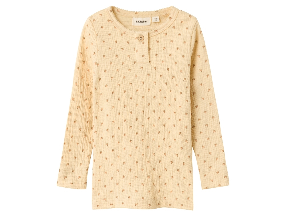 Lil Atelier Wood Ash Blomstret Top - Str. 4y 104cm