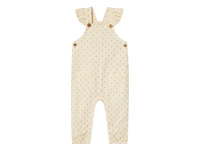 Lil Atelier turtledove blomstrede loose overalls