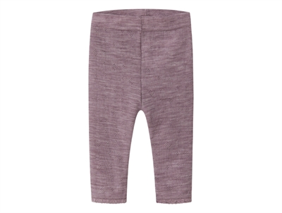 Name It leggings i toadstool med hulmønster og blondekant