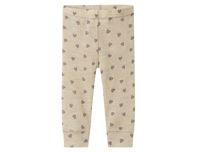 Name It pure cashmere hjerter legging merinould