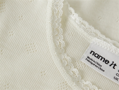 Name It blød bluse med needle drop mønster
