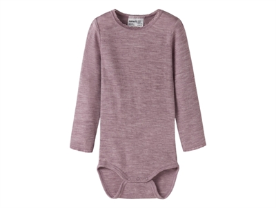 Name It merinould body i lilla nuance med hulmønster