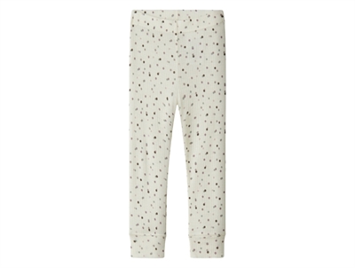 Name It leggings i råhvid nuance snow white med prikprint