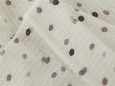 Name It merinould leggings med dobbelt prikprint snow white