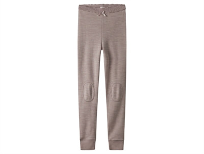 Name It leggings merinould shadow gray støvet rosa forside
