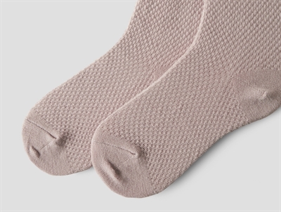 Detalje af Name It strømpebukser i shadow gray støvet rosa nuance med uld