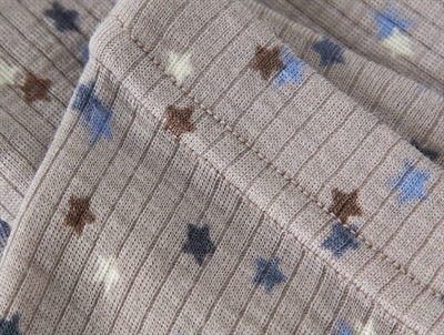 Name It ribleggings i gråbrun nuance med stjerneprint