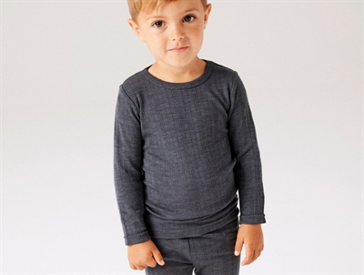 Name It merinould bluse i ombre blue på barn
