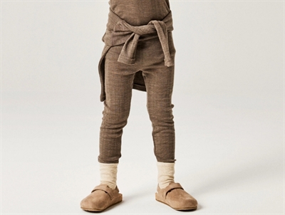 Name It merinould leggings i morel på barn