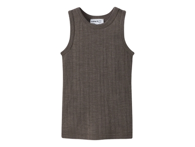 Name It merinould tanktop i morel forfra