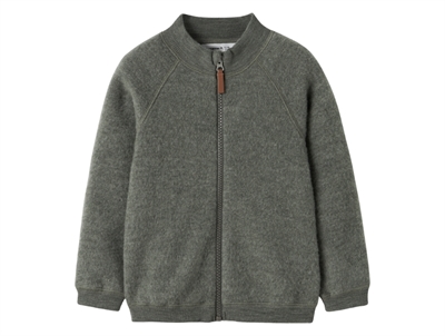 Name It merinould cardigan i mulled basil forfra