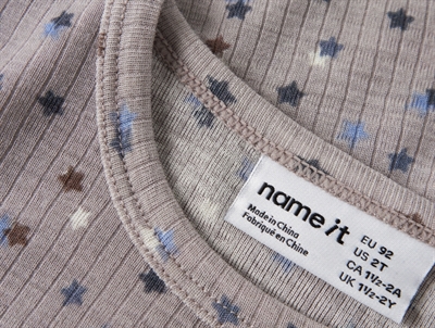 Name It merinould bluse med stjerner satellite stars