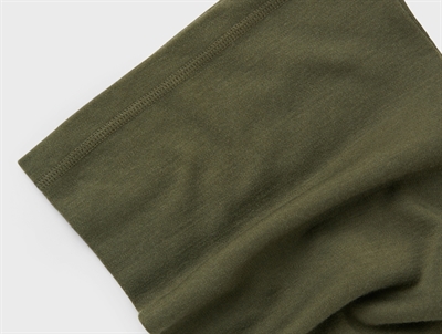 Name It halsedisse olivengrøn i merinould detalje