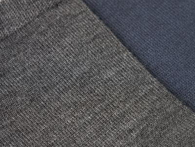 Detaljebillede af Name It uldsokker i mørkegrå og blå