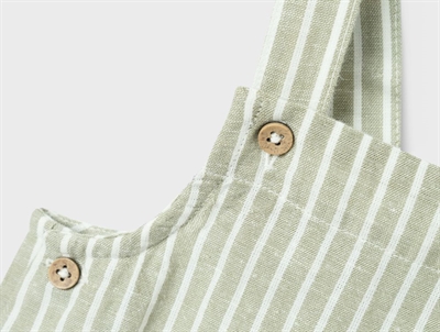Name It oil green stribet overall