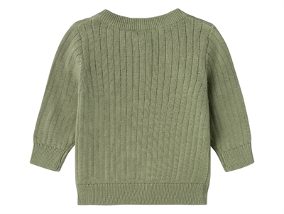 Name It oil green cardigan