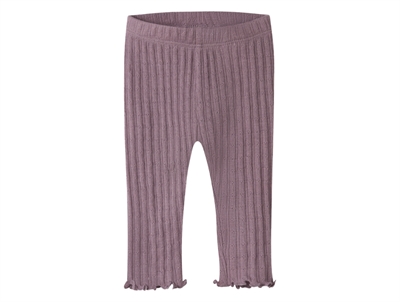 Name It leggings i toadstool med hulmønster i merinould