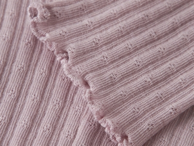 Name It leggings i violet ice med ribstruktur og bølgekant