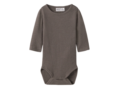 Name It body i morel i merinould og silke