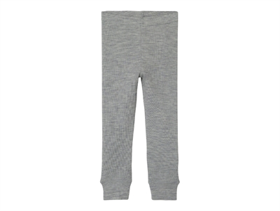 Lil Atelier grey melange legging merinould