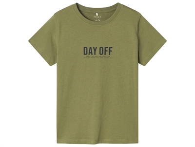 Name It oil green day off t-shirt