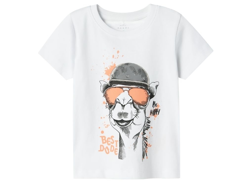 Name It Bright White Best Dude T-shirt