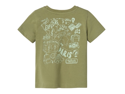 Name It oil green explore t-shirt