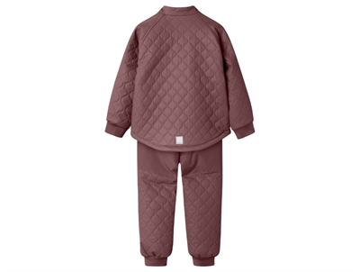 Name It termo sæt rose brown med forstærkninger set bagfra