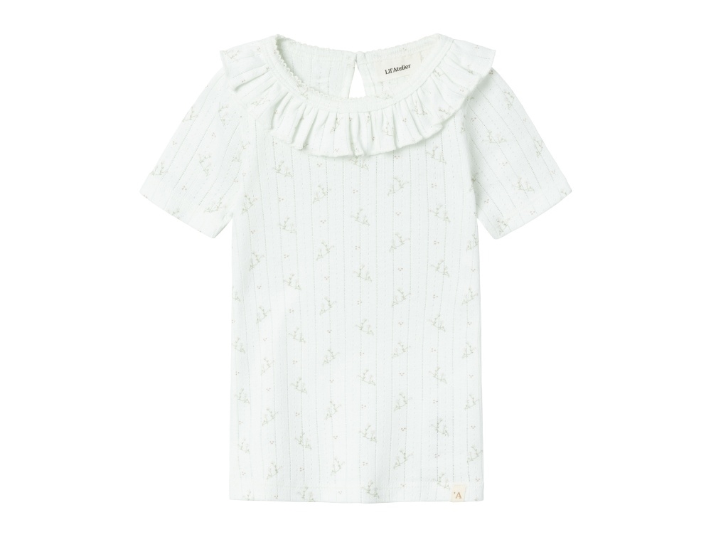Lil Atelier Coconut Milk Print Top - Str. 2y 92cm