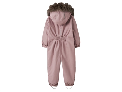 Name It flyverdragt violet med glimmerprint set bagfra