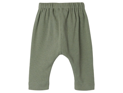 Lil Atelier agave green ensfarvede bukser