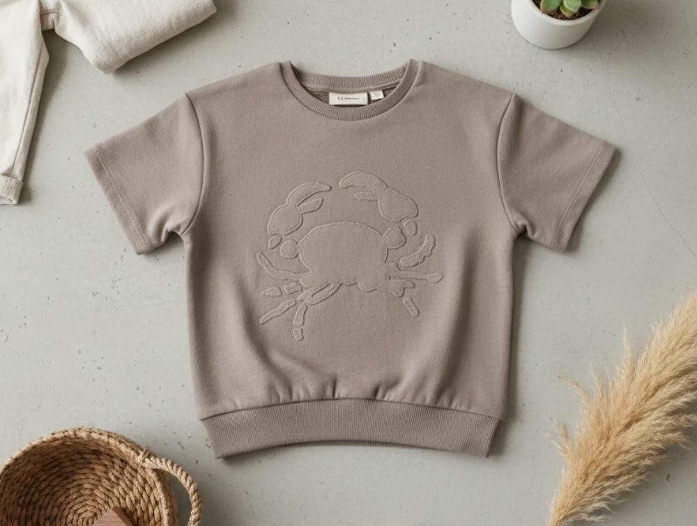 Lil Atelier Mocha Meringue Loose Sweatshirt - Str. 3y 98cm