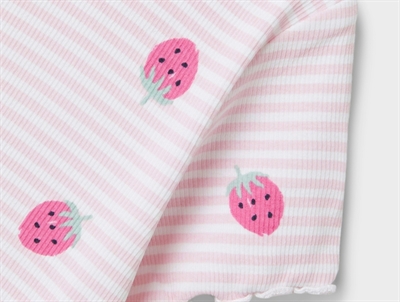 Name It bright white strawberry top