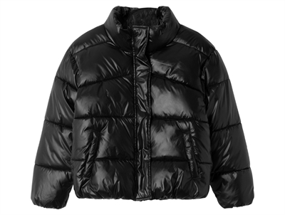 Name It black shiny puffer vinterjakke