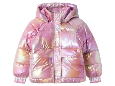 Name It moonlite mauve shiny puffer vinterjakke