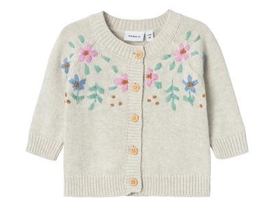Name It peyote melange blomster strik cardigan