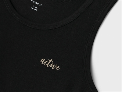 Name It black active tank top